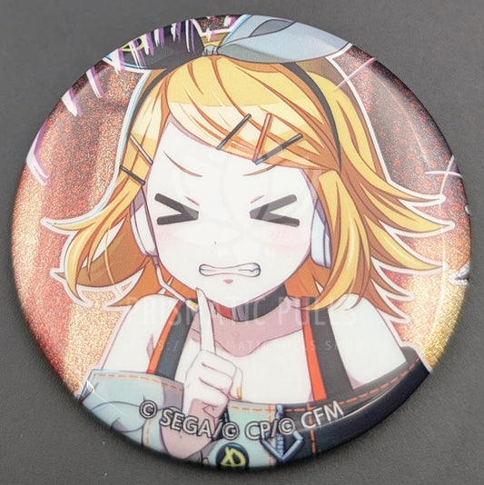 Project SEKAI - Glitter Can Badge - Rin Kagamine [Vivid BAD SQUAD ver.] ("The Vivid Old Tale")