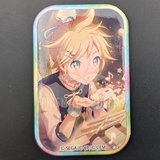 Project SEKAI - Square Can Badge - Len Kagamine [Wonderlands×Showtime ver.] ("To The Gleaming Stars Halfway Through a Dream" trained ver.)