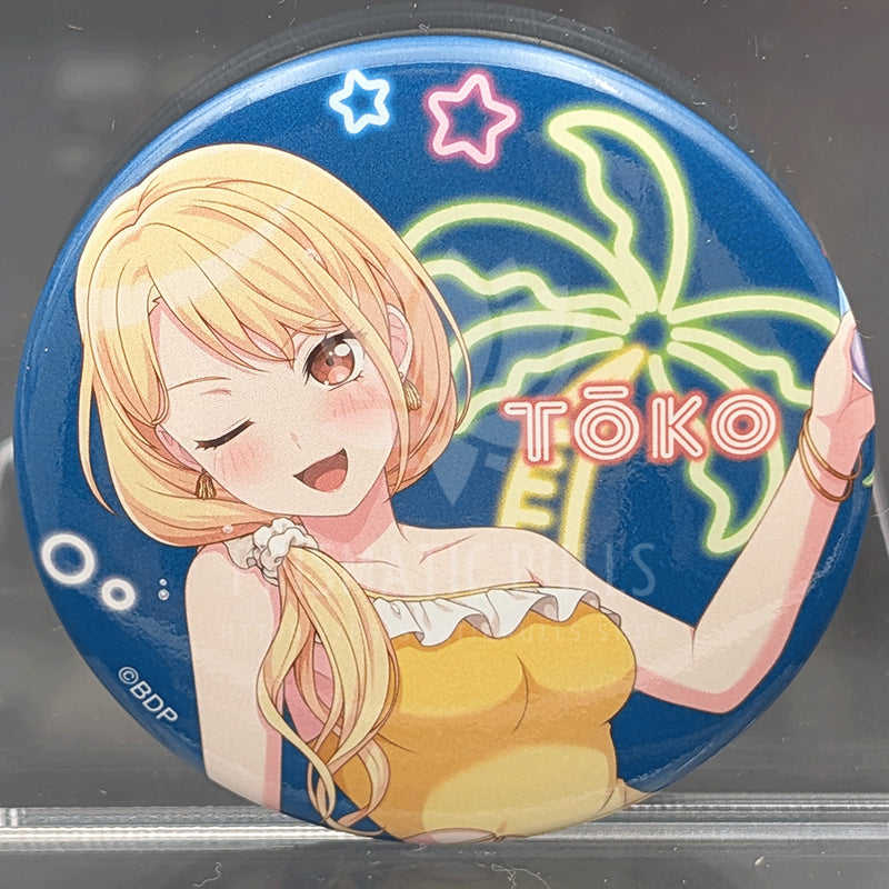 BanG Dream! - Can Badge - Toko Kirigaya (Summer Night Party! ver.)