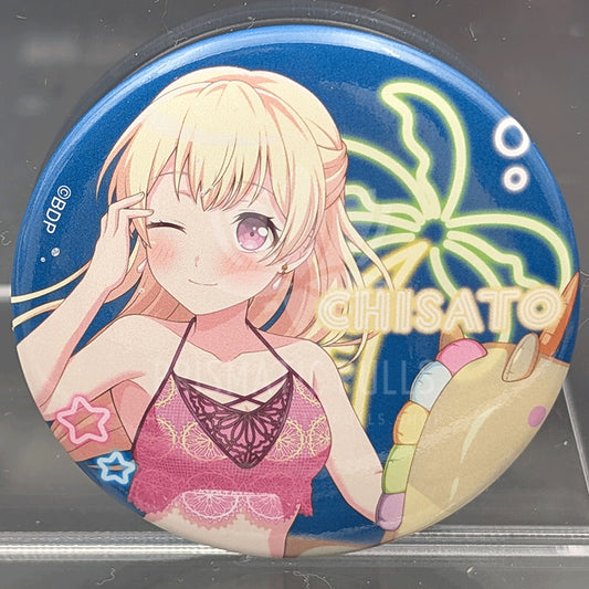 BanG Dream! - Can Badge - Chisato Shirasagi (Summer Night Party! ver.)