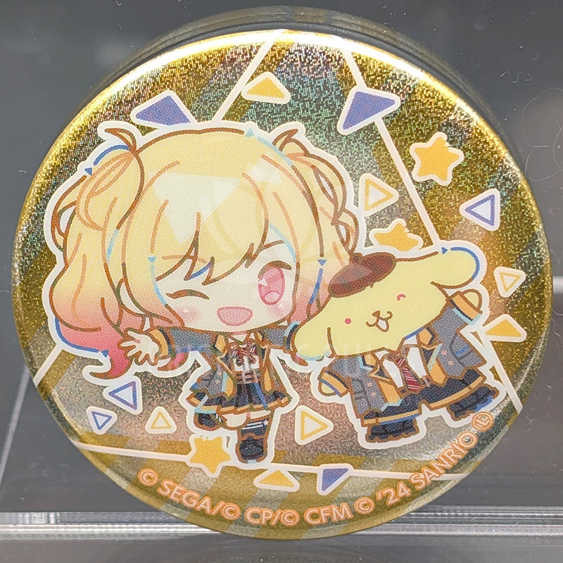 Project SEKAI × Sanrio - Hologram Can Badge - Saki Tenma