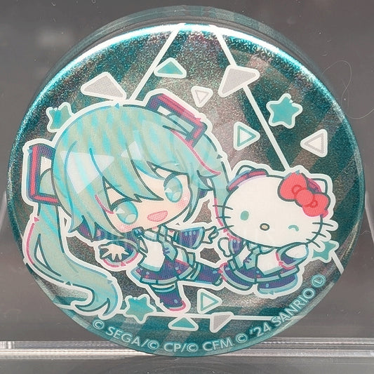 Project SEKAI × Sanrio - Hologram Can Badge - Miku Hatsune