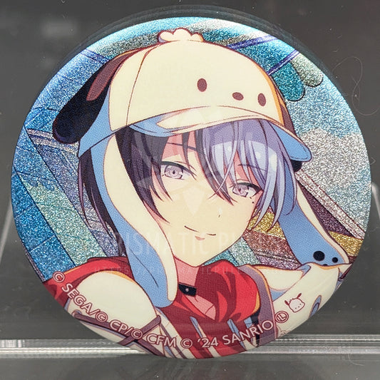 Project SEKAI × Sanrio - Glitter Can Badge - Toya Aoyagi