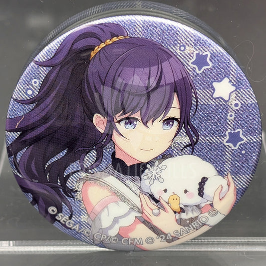Project SEKAI × Sanrio - Glitter Can Badge - Mafuyu Asahina