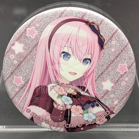 Project SEKAI × Sanrio - Glitter Can Badge - Luka Megurine