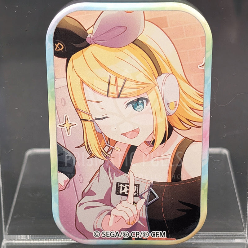 Project SEKAI - Square Can Badge - Rin Kagamine [Vivid BAD SQUAD ver.] ("Light Up the Fire")