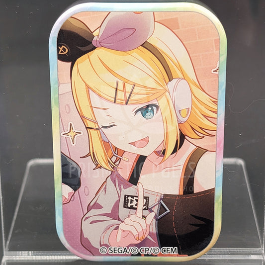Project SEKAI - Square Can Badge - Rin Kagamine [Vivid BAD SQUAD ver.] ("Light Up the Fire")