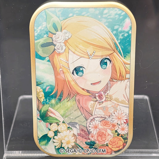 Project SEKAI - Square Can Badge - Rin Kagamine [Leo/need ver.] ("To You, My Caring Companion" trained ver.)