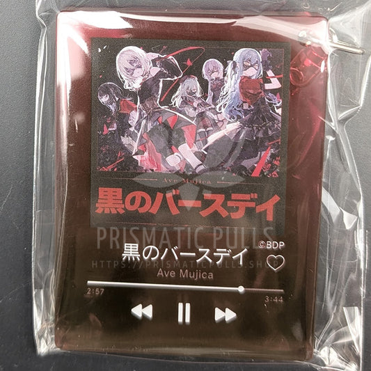 BanG Dream! - Cover Art Keychain - "Black Birthday"