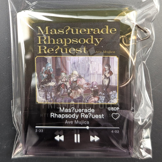 BanG Dream! - Cover Art Keychain - "Mas?uerade Rhapsody Re?uest"