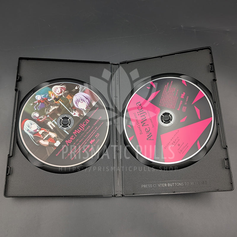 Ave Mujica Volume 2 blu-ray case inside, including both discs