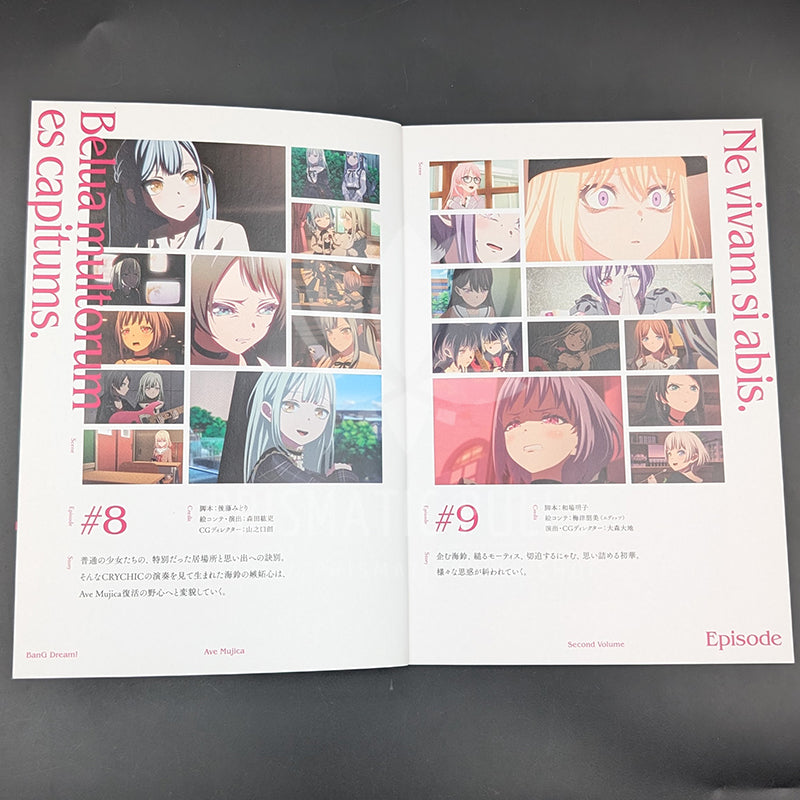 Ave Mujica Volume 2 special booklet, example of inside contents