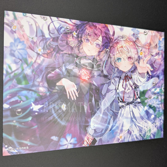 Project SEKAI - Postcard - Mafuyu Asahina & Miku Hatsune [Nightcord at 25:00 ver.] (Creators Festa 2023)