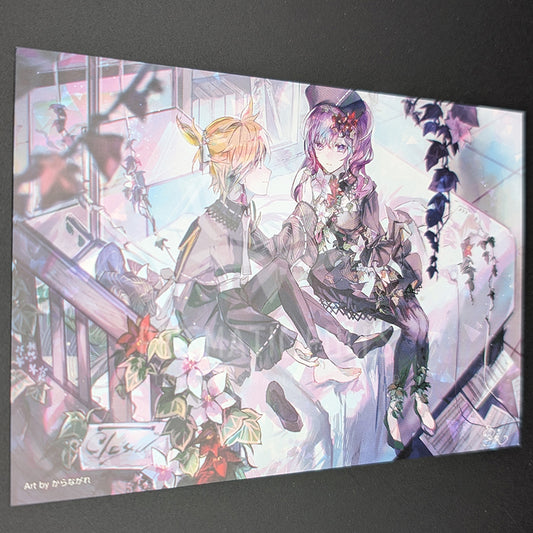 Project SEKAI - Postcard - Mafuyu Asahina & Len Kagamine [Nightcord at 25:00 ver.] (Creators Festa 2023)