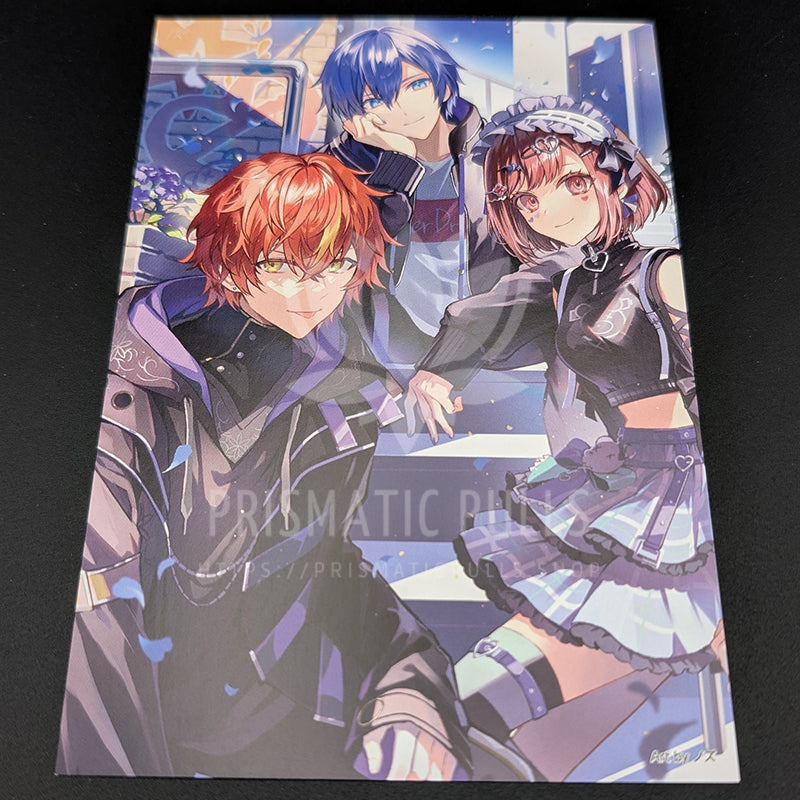 Project SEKAI - Postcard - Akito Shinonome, Ena Shinonome & KAITO (Creators Festa 2023)