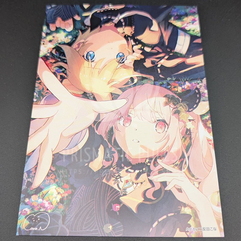 Project SEKAI - Postcard - Mizuki Akiyama & Len Kagamine [Nightcord at 25:00 ver.] (Creators Festa 2023)