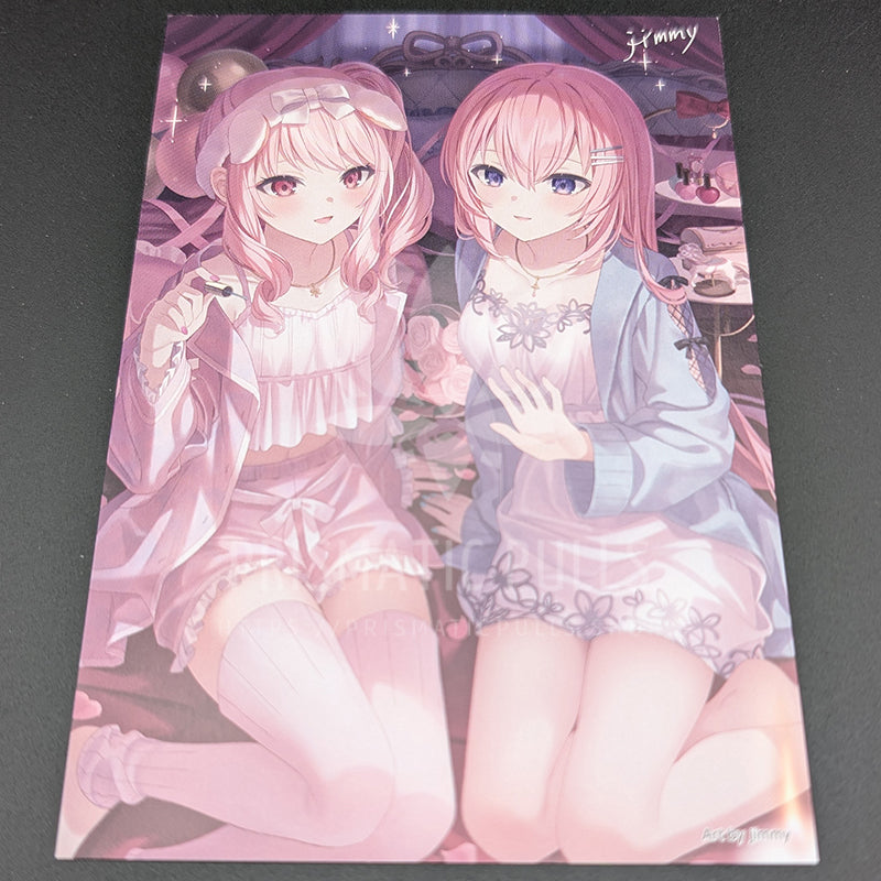 Project SEKAI - Postcard - Mizuki Akiyama & Luka Megurine [Nightcord at 25:00 ver.] (Creators Festa 2023)