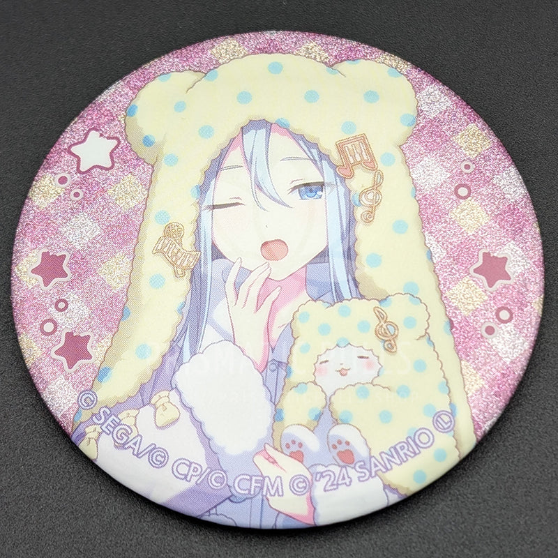 Project SEKAI × Sanrio - Glitter Can Badge - Kanade Yoisaki