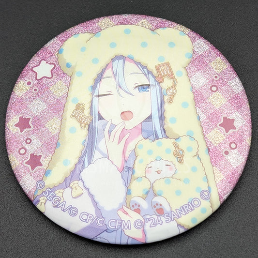 Project SEKAI × Sanrio - Glitter Can Badge - Kanade Yoisaki