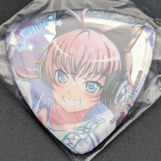 BanG Dream! - Guitar Pick Glitter Can Badge - CHU² (Chiyu Tamade)