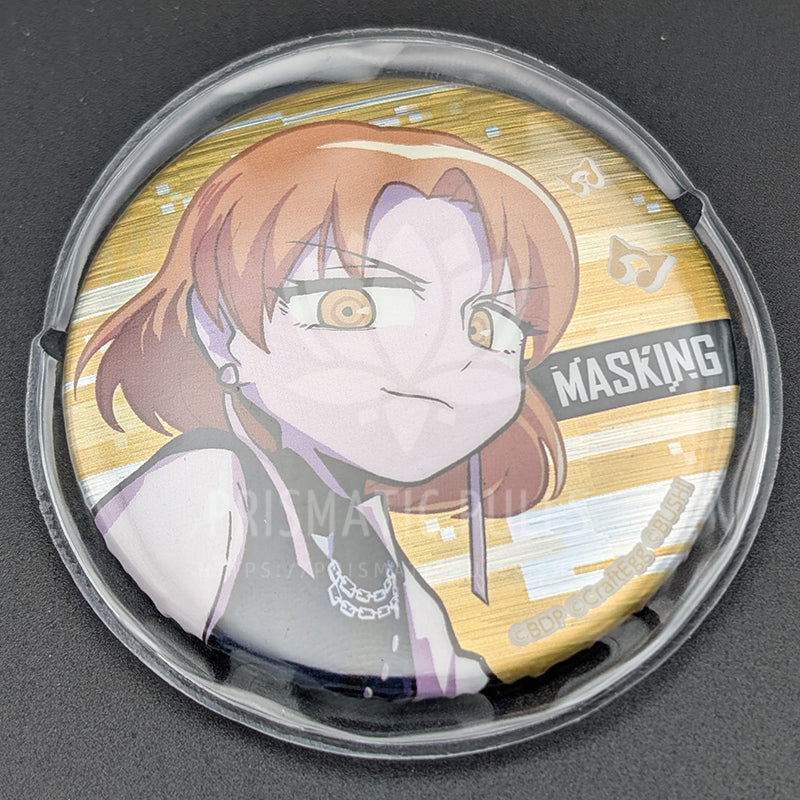 BanG Dream! OVERKILL LIVE - Can Badge - MASKING (Masuki Sato) (Hologram ver.)