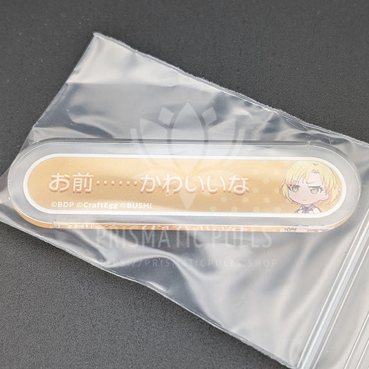 BanG Dream! - Title Acrylic Badge - MASKING (Masuki Sato) - "You're... pretty cute."