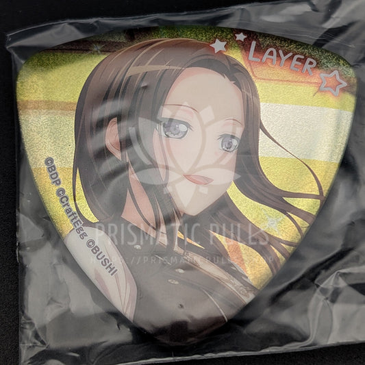 BanG Dream! - Guitar Pick Glitter Can Badge - LAYER (Rei Wakana)