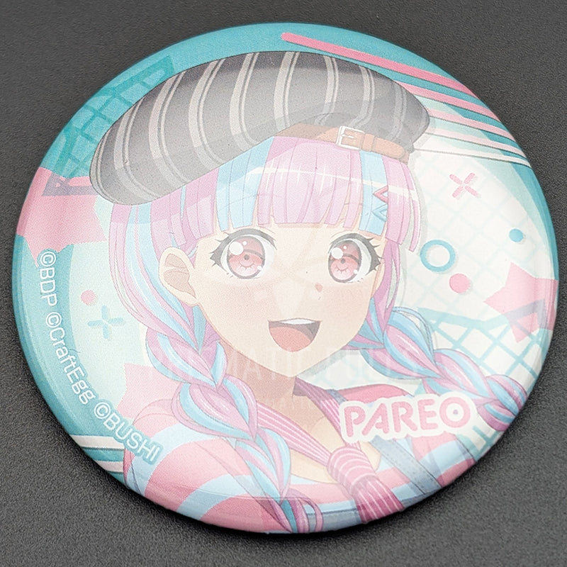 BanG Dream! Cafe 2022 - Can Badge - PAREO (Reona Nyubara) (Key Art ver.)