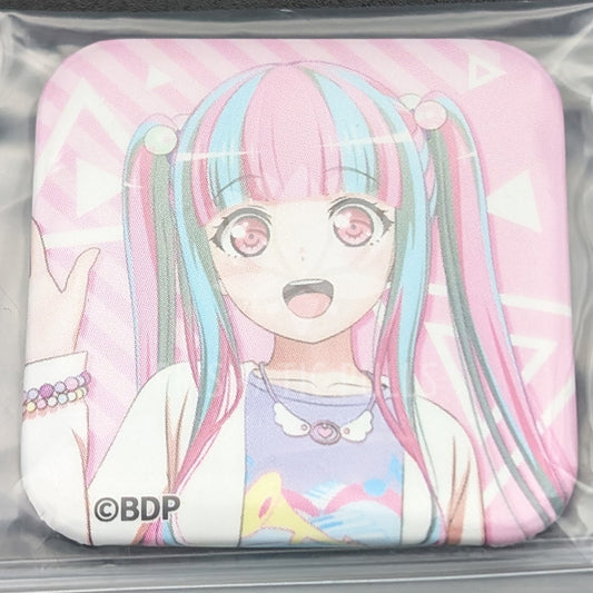 BanG Dream! - Capsule Square Can Badge - PAREO (Reona Nyubara)