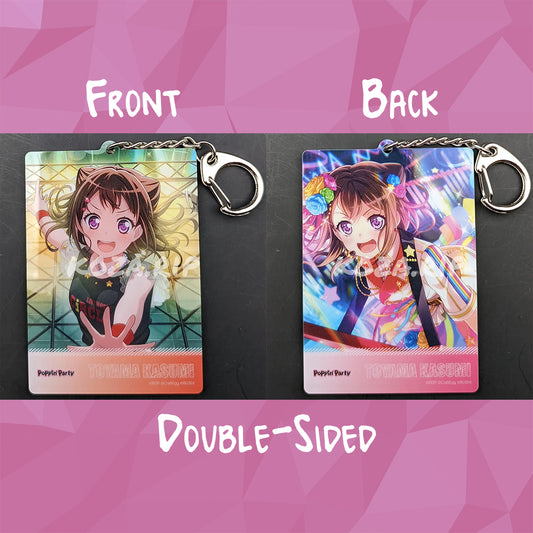 BanG Dream! - Double-Sided Acrylic Keychain - Kasumi Toyama ("FUN! FUN! CiRCLING FIVESTAR!")