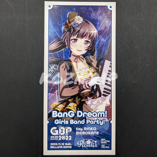 BanG Dream! Special☆LIVE 2020→2022 - Bookmark - Rinko Shirokane