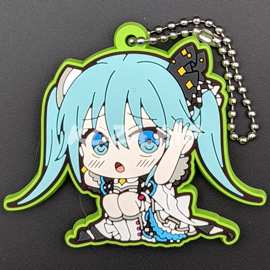 Project SEKAI x Vivimus - Rubber Keychain - Miku Hatsune (MORE MORE JUMP! ver.)