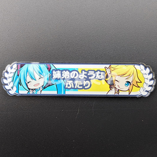 Project SEKAI - Kizuna Rank Acrylic Badge - Miku Hatsune & Len Kagamine