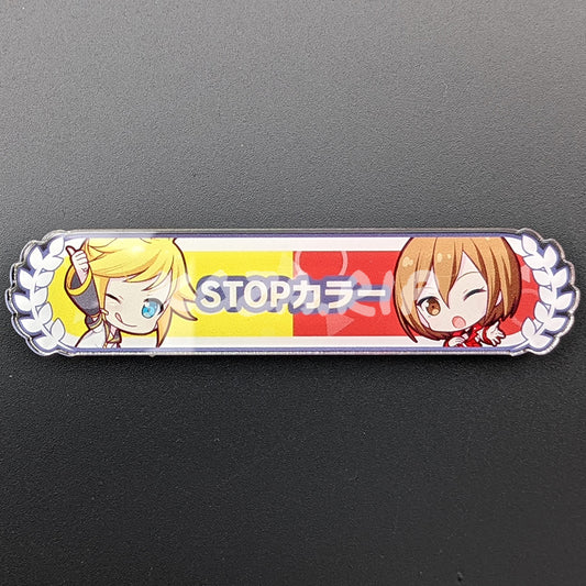 Project SEKAI - Kizuna Rank Acrylic Badge - Len Kagamine & MEIKO