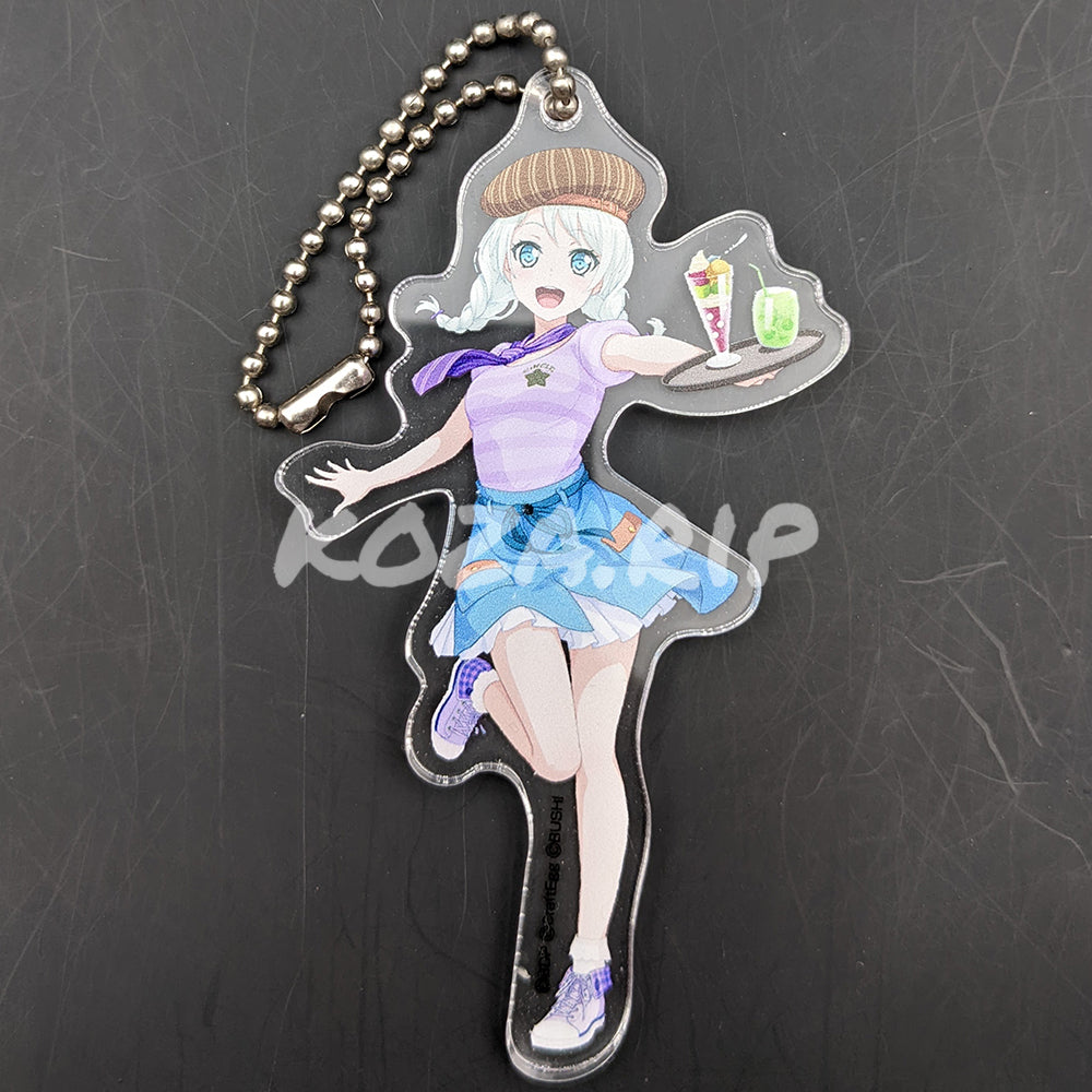 BanG Dream! Cafe 2018 - Acrylic Keychain - Eve Wakamiya