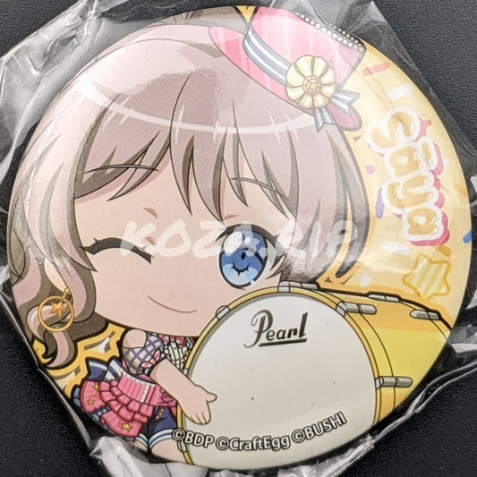BanG Dream! - Mugyutto Can Badge - Saya Yamabuki ("Instrument' ver.)