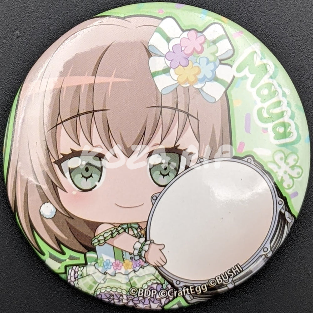 BanG Dream! - Mugyutto Can Badge - Maya Yamato ("Instrument" ver.)