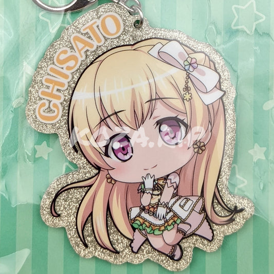 BanG Dream! - Glitter Acrylic Keychain - Chisato Shirasagi (2018 ver.)