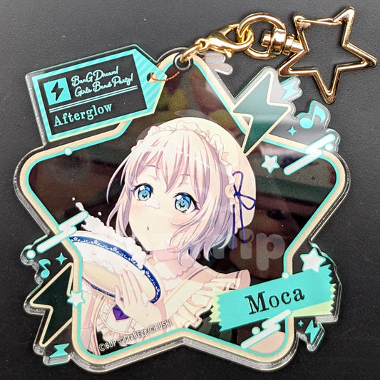 BanG Dream! - Large Star Acrylic Keychain - Moca Aoba ("Girls, Be Ambitious!")