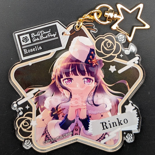 BanG Dream! - Large Star Acrylic Keychain - Rinko Shirokane ("I'm Not That Kind of Person")