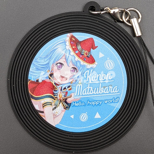 BanG Dream! - Record Style Rubber Keychain - Kanon Matsubara