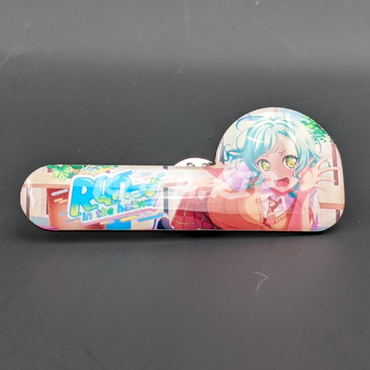 BanG Dream! - Enamel Badge - Hina Hikawa "Boppin'♪ Down The Hallway" banner