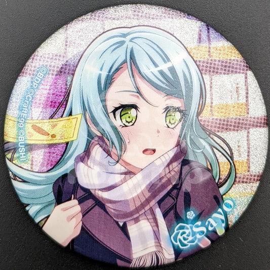 BanG Dream! - Glitter Can Badge - Sayo Hikawa ("Teach Me♪ Hina-chan-sensei")