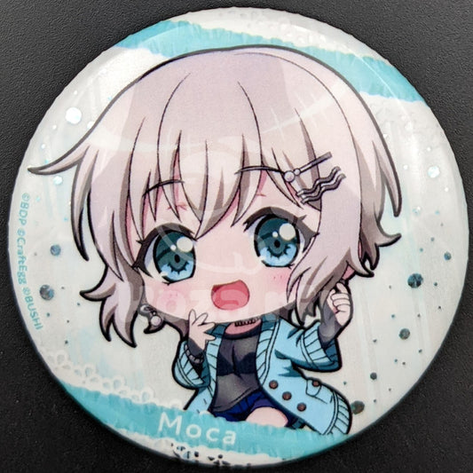 BanG Dream! - Winter 2022 Hologram Can Badge - Moca Aoba (Chibi ver.)