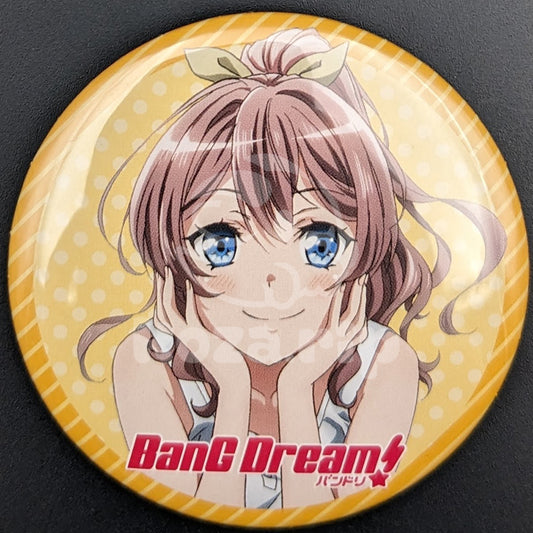 BanG Dream! - CD Benefit Can Badge - "Tooi Ongaku ~Heartbeat~" - Saya Yamabuki