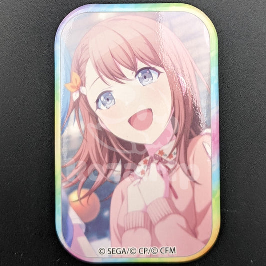 Project SEKAI - Square Can Badge - Minori Hanasato ("Scramble Fan Festival!")
