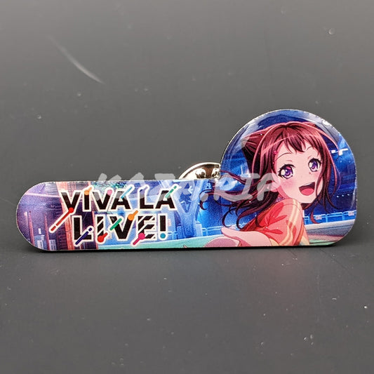 BanG Dream! - Enamel Badge - Kasumi Toyama "VIVA LA LIVE!" banner