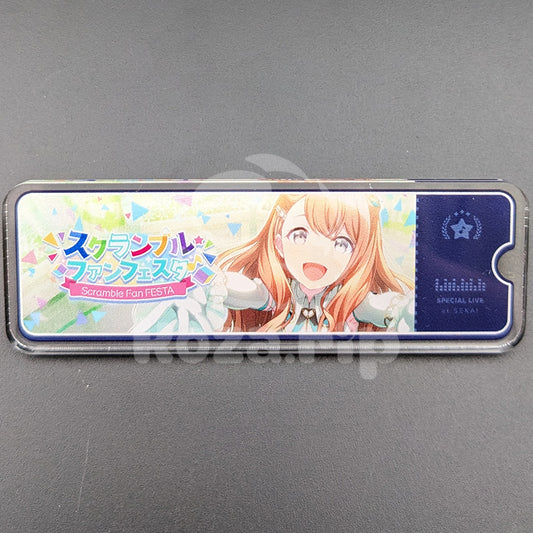 Project SEKAI - Acrylic Badge - Minori Hanasato "Scramble Fan Festival!" After Show Banner