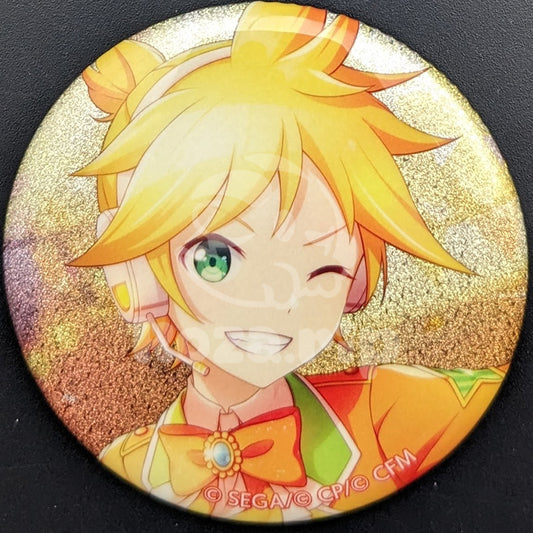 Project SEKAI - Glitter Can Badge - Len Kagamine [Wonderlands×Showtime ver.] ("New Troupe Member!" trained ver.)