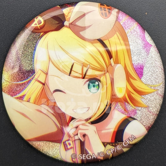 Project SEKAI - Glitter Can Badge - Rin Kagamine ("Heated Argument" trained ver.) [Vivid BAD SQUAD ver.]